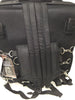 MOTORCYCLE LARGE TWO PIECE NYLON SISSY T BAR BAG TRAVEL PLAIN LUGGAGE NEW BLACK