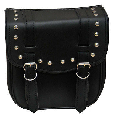 MOTORCYCLE MOTORBIKE 2 STRAP STUDDED SMALL SISSY BAR TRAVEL BAG NEW