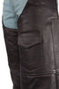 MEN'S MOTORCYCLE RIDERS ONE POCKET REAL LEATHER CHAP GREAT PRICE UPTO 10XL SIZE
