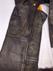 Men's Motorcycle Removable Liner leather distressed retro chap heavy leather