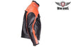 MEN'S MOTORCYCLE SCOOTER ORANGE JACKET W/ZIPOUT LINER INSIDE GREAT PRICE