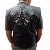MEN'S SKULL TEXTILE VEST WITH REFLECTIVE FEATURE LIGHT WEIGHT W/GUN POCKET NEW