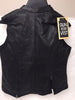 WOMEN'S MOTORCYCLE RIDER 7POCKET LEATHER VEST W/5 OUTSIDE POCKETS & 2GUN POCKETS