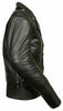 MEN'S MOTORCYCLE CLASSIC MC JACKET LACE SIDE POLICE BIKER TERMINATOR STYLE