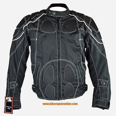Men's Motorcycle Riding Textile Reflective jacket with armours inside