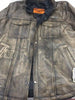 Men's Motorcycle Distressed Brn Leather Shirt with 2 Gun pockets