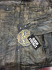 Men's Light weight distressed brn leather shirt with 2 Gun pockets inside