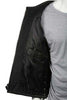 MEN'S SIDE LACE SKULL LEATHER VEST WITH REFLECTIVE FEATURE COW NAKED NEW