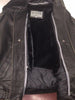 MEN'S BLK CLASSIC BOMER LEATHER JACKET WITH ELASTICS OPEN BOTTOM VERY SOFT