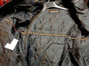MEN'S VENTED MOTORCYCLE LEATHER JACKET WITH ORANGE STRIPE VENTS & ARMOUR NAKED