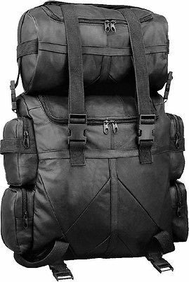 MOTORCYCLE LARGE COWHIDE LEATHER SISSY T BAR BAG TRAVEL PLAIN LUGGAGE NEW