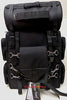 MOTORCYCLE LARGE TWO PIECE NYLON SISSY T BAR BAG TRAVEL PLAIN LUGGAGE NEW BLACK