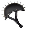 Motorcycle Flat Blk Gladiator Novelty Helmet with Punky Spikes
