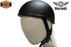 MOTORCYCLE FLAT BLK SOA BEANIE NOVELTY MOTORBIKE HELMET BLACK W/QUICK RELEASE