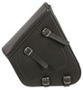 MOTORCYCLE MEDIUM SWING ARM SADDLEBAG TWO STRAP WITH BUFFALO NICKEL LEFT SIDE