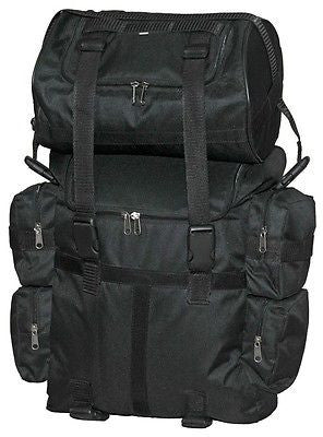 Motorcycle riding Large sissy Bar bag luggage travel with roll bag