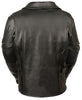 WOMEN'S MOTORCYCLE FITTED BELTLESS M/C POLICE JACKET W/RIVET DETAILING