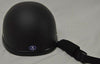 MOTORCYCLE MOTOROBIKE FLAT BLACK EAGLE NOVELTY HELMET BLACK NOT DOT APPROVED