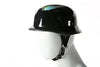 MOTORCYCLE GERMAN SHINY BLACK NOVELTY HELMET W/EAGLE & USA FLAG NOT DOT APPROVED