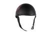 MOTORCYCLE FLAT DOT APPROVED BLK FINISH W/FAIRY & TRIBAL FLOWERS GRAPHIC HELMET