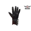 MOTORCYCLE MEN'S GENUINE LEATHER WATERPROOF METAL HARD KNUCKLE GUANTLET GLOVES