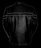 MEN'S MOTORCYCLE SCOOTER JACKET W/ZIPOUT WITH 2 GUN POCKETS INSIDE COW SKIN