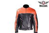 MEN'S MOTORCYCLE SCOOTER ORANGE JACKET W/ZIPOUT LINER INSIDE GREAT PRICE
