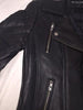 WOMEN'S SHORT MOTORCYCLE LOOK JACKET W/QUILTED LOOK W/DIAGONAL ZIP VERY SOFT