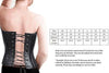 WOMEN'S BLK SEXY BONED BUSTIER CORSET BUSTIER LINGERINE GENUINE SOFT LEATHER