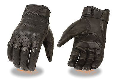 MEN'S BUTTER SOFT PERFORATED W/GEL PALM & HARD KNUCKLE PROTECTION VERY SOFT