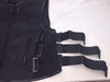 MEN'S BIKER UPDATED BLACK SWAT TEAM STYLE CANVAS MOTORCYCLE VEST W/2GUN POCKETS