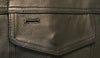 MEN'S SON OF ANARCHY LEATHER MOTORCYCLE VEST 2 GUN POCKETS WITH ZIPPERS NAKED
