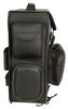 MOTORCYCLE LARGE PVC SISSY BAR BAG W/5 BONUS POCKETS & GUN POCKET W/ AMMO POCKET