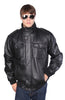 MEN'S BLK BOMER LAMB LEATHER JACKET VERY SOFT NEW W/ZIP OUT LINER 4 POCKETS