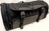 MOTORCYCLE LARGE NYLON RACK SISSY T BAR BAG TRAVEL PLAIN LUGGAGE NEW BLACK