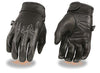 MEN'S BUTTER SOFT TOP QUALITY CRUISER GLOVES W/FLAME EMBRIODERED AND GEL PALM