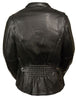 WOMEN'S MOTORCYCLE SCOTTER VENTED W/BACK STRETCH JACKET W/2 GUN POCKETS