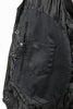 MEN'S MOTORBIKE SIDE LACE BLK PLAIN DENIM VEST W/5 SNAP BUTTONS & 2 GUN POCKETS