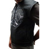 MEN'S SKULL TEXTILE VEST WITH REFLECTIVE FEATURE LIGHT WEIGHT W/GUN POCKET NEW