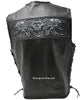 MEN'S SKULL LEATHER VEST WITH REFLECTIVE FEATURE W/2GUN POCKETS & SIDE LACES