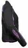 WOMEN'S MOTORCYCLE RIDING PURPLE TEXTILE JACKET W/ STUD & WINGS DETAILING