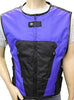 MEN'S BIKER UPDATED BLUE SWAT TEAM STYLE TEXTILE MOTORCYCLE VEST NEW