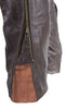 MEN'S MOTORCYCLE RIDERS BRN CLASSIC LEATHER CHAP WITH STRETCH ELASTIC UPTO 6XL