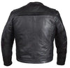 MEN'S MOTORCYCLE SCOOTER JACKET W/RIVET DETAILING W/TWO GUN POCKET NAKED COW NEW