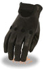 WOMEN'S PEFORATED UNLINED DRIVING GLOVES W/KNUCKLE CUTS OUT & WRIST STRAP SOFT
