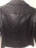 WOMEN'S SHORT MOTORCYCLE LOOK JACKET W/QUILTED LOOK W/DIAGONAL ZIP VERY SOFT
