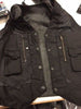 WOMEN'S MOTORCYCLE BLACK 10 POCKET LEATHER VEST WITH SIDE LACES GREAT PRICE