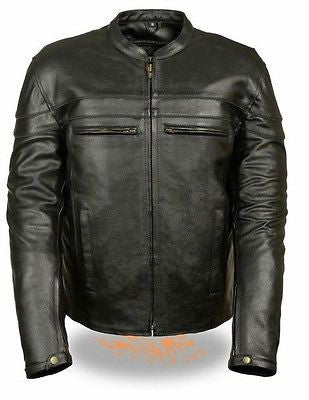 MEN'S MOTORCYCLE SCOOTER JACKET WITH THINSULATE LINING