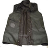 MEN'S SON OF ANARCHY BLACK CANVAS MOTORCYCLE VEST 2 GUN POCKETS W/NOZZLESTRAP