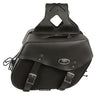 MOTORCYCLE 2PC WATERPROOF LARGE PLAIN ZIPOFF PVC THROWOVER SADDLEBAG NEW